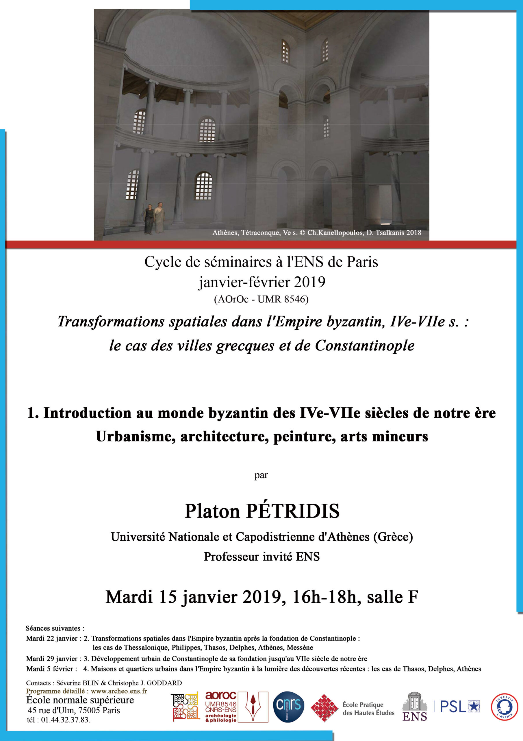 Séminaire P. Pétridis 15 janvier 2019
