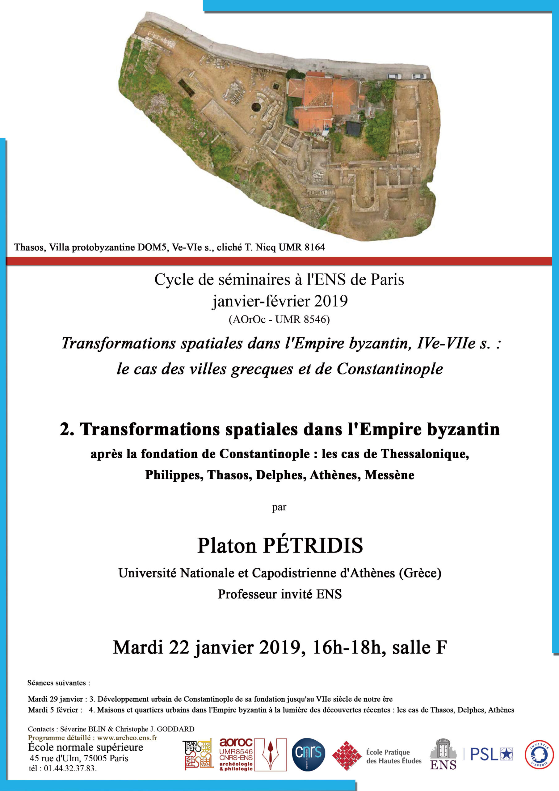 Séminaire P. Pétridis 22 janvier 2019