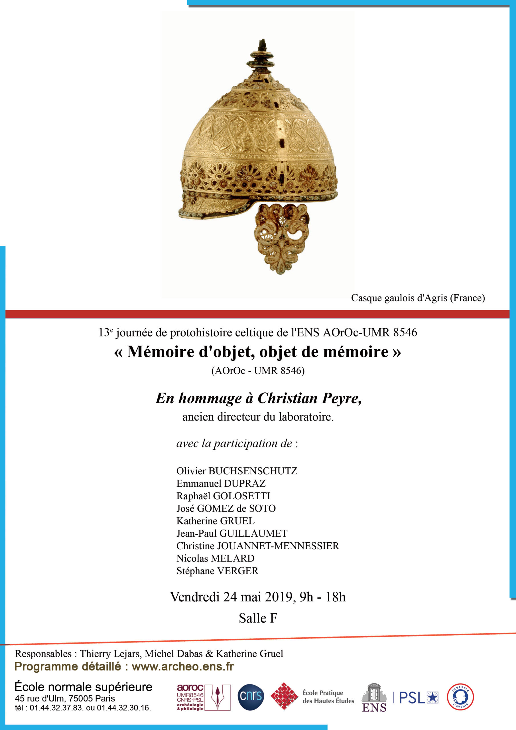 13e journée de protohistoire celtique 24 mai 2019